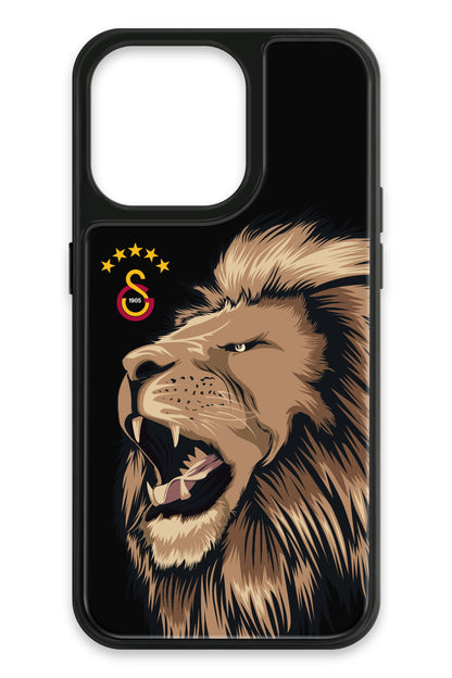 Galatasaray Aslan Gibi Kükre Cam Telefon Kılıfı