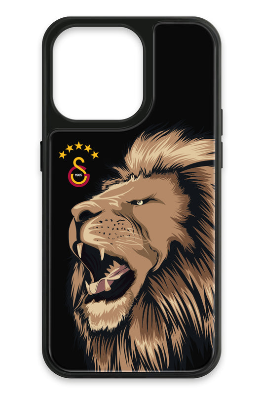 Galatasaray Aslan Gibi Kükre Cam Telefon Kılıfı
