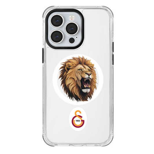 Galatasaray Aslan Kükre Arma Magsafe Şeffaf Telefon Kılıfı