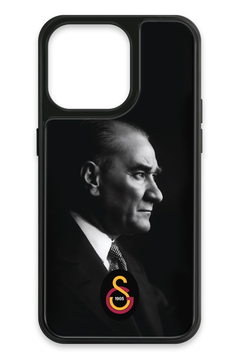 Galatasaray Büyük Atatürk Cam Telefon Kılıfı