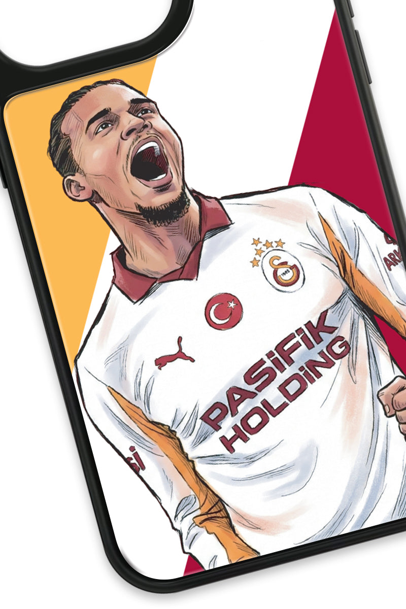 Galatasaray Leroy Sane Gol Sevinci Cam Telefon Kılıfı