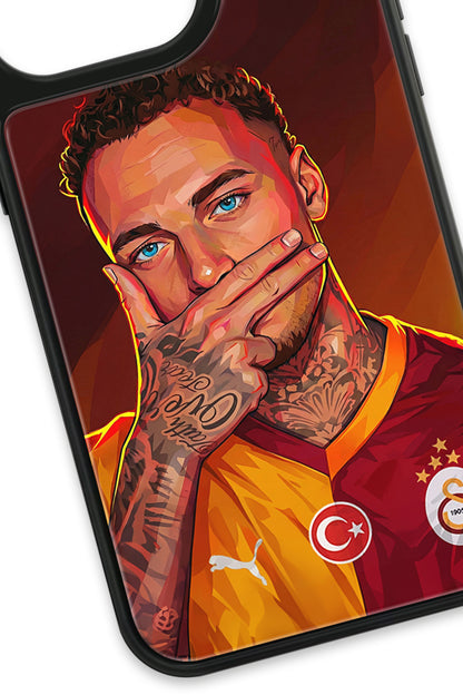 Galatasaray Noa Lang Gol Sevinci Cam Telefon Kılıfı