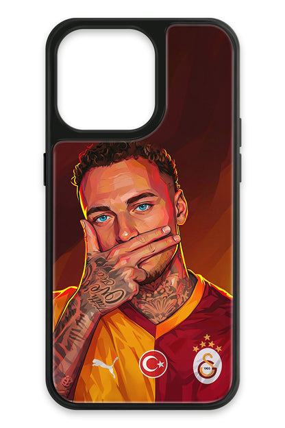 Galatasaray Noa Lang Gol Sevinci Cam Telefon Kılıfı