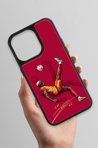 Galatasaray Osimhen Röveşata İmzalı Cam Telefon Kılıfı