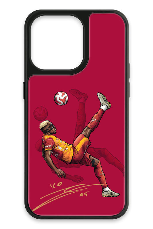 Galatasaray Osimhen Röveşata İmzalı Cam Telefon Kılıfı