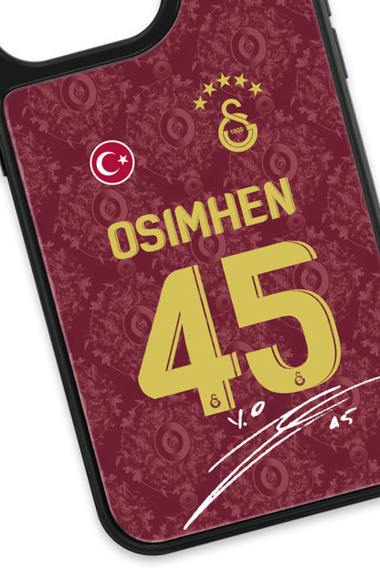 Galatasaray Victor Osimhen 3. Forma İmzalı Cam Telefon Kılıfı