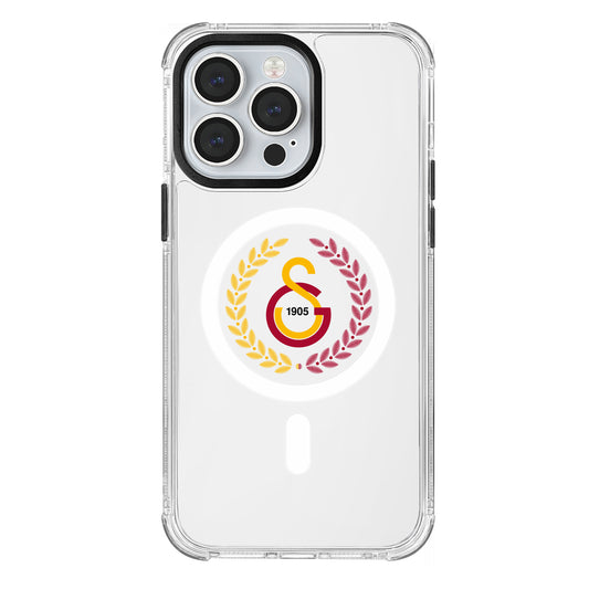 Galatasaray Yaprak Arma Magsafe Şeffaf Telefon Kılıfı