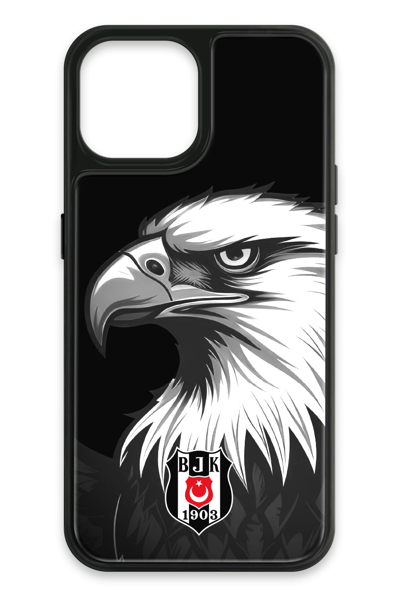 Beşiktaş Büyük Kartal Cam Telefon Kılıfı