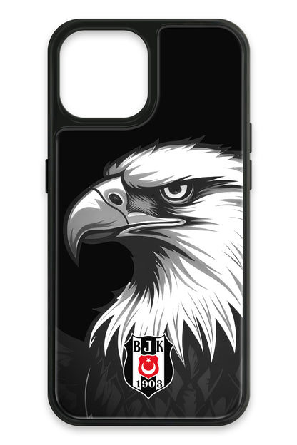 Beşiktaş Büyük Kartal Cam Telefon Kılıfı