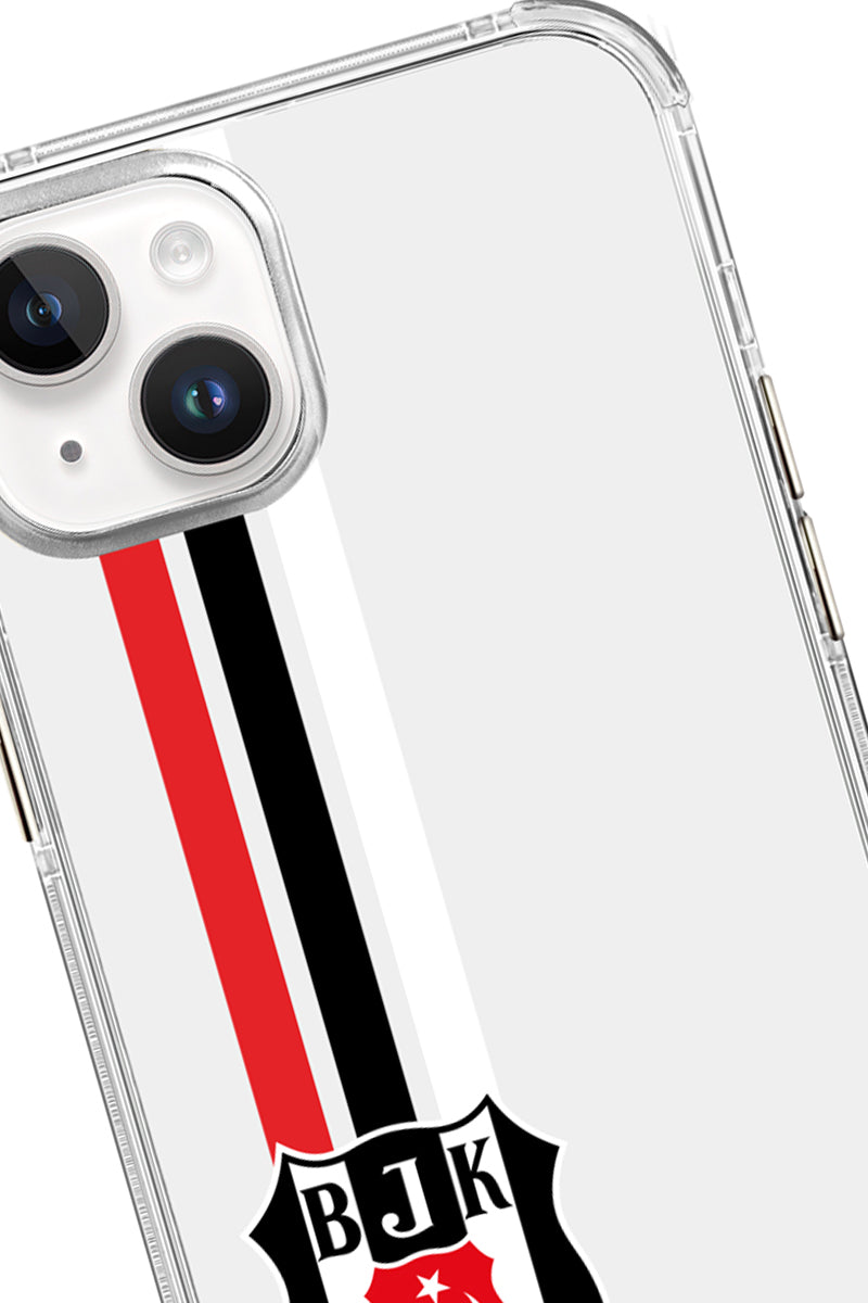 Beşiktaş Çizgi Arma Şeffaf Telefon Kılıfı
