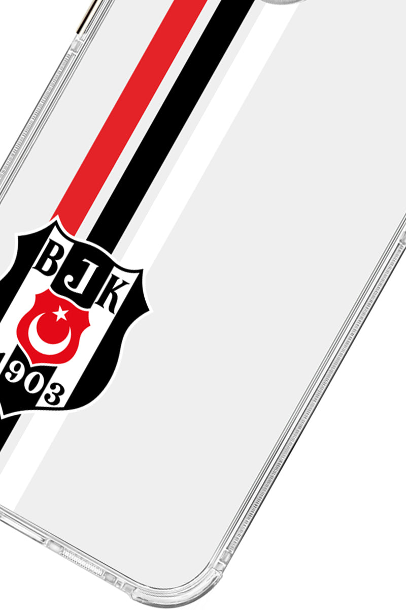 Beşiktaş Çizgi Arma Şeffaf Telefon Kılıfı