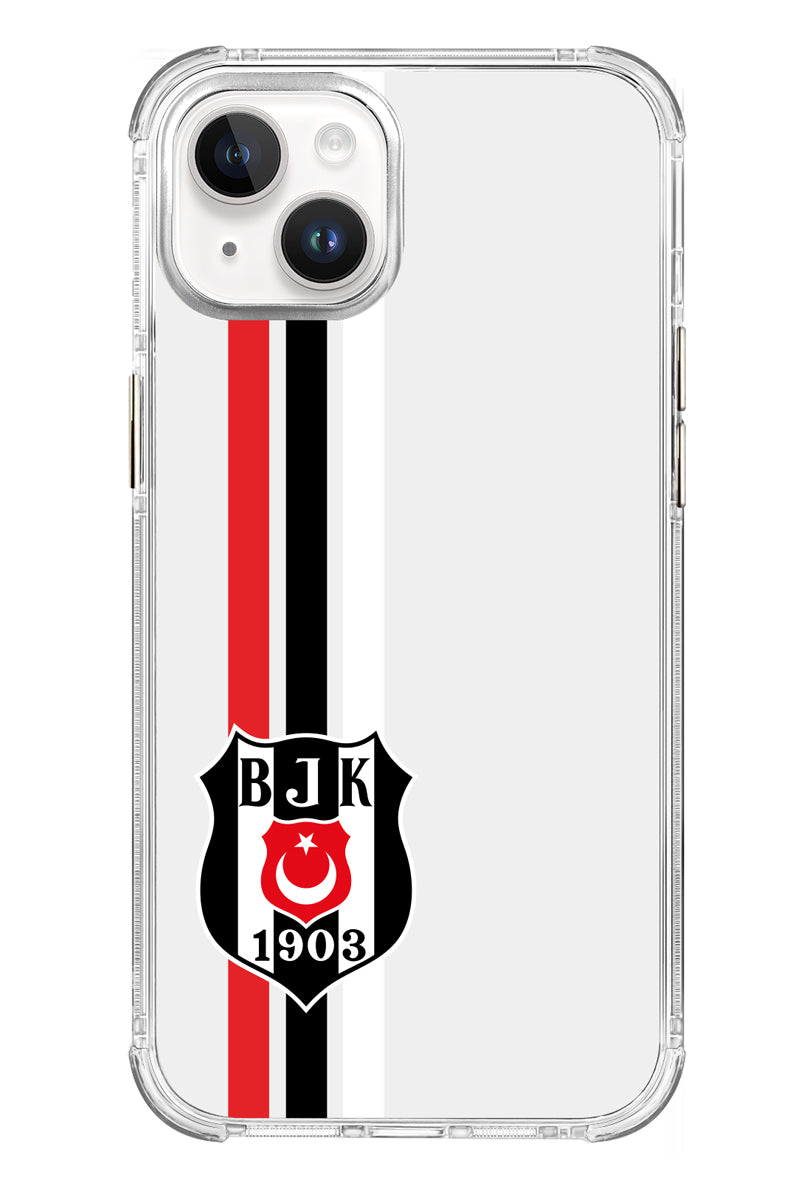Beşiktaş Çizgi Arma Şeffaf Telefon Kılıfı