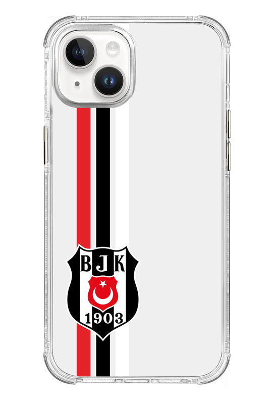 Beşiktaş Çizgi Arma Şeffaf Telefon Kılıfı