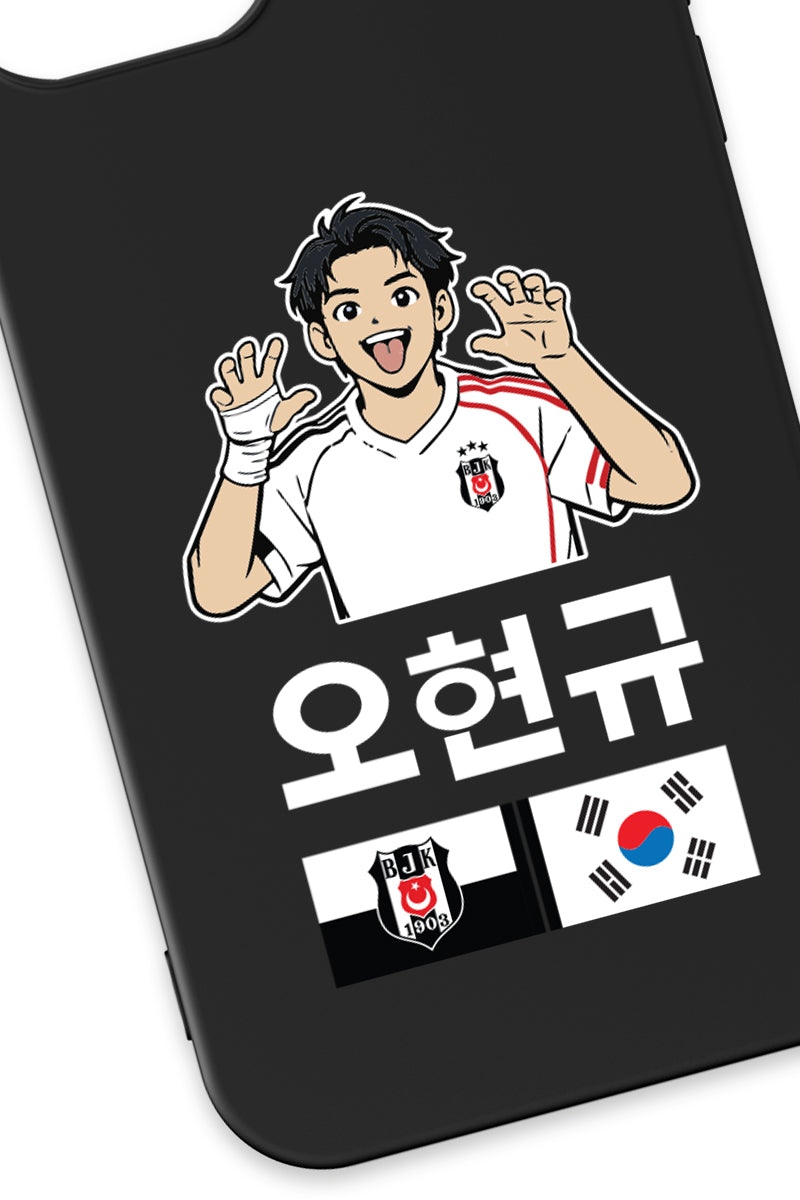 Beşiktaş HyeonGyu OH Siyah Silikon Telefon Kılıfı