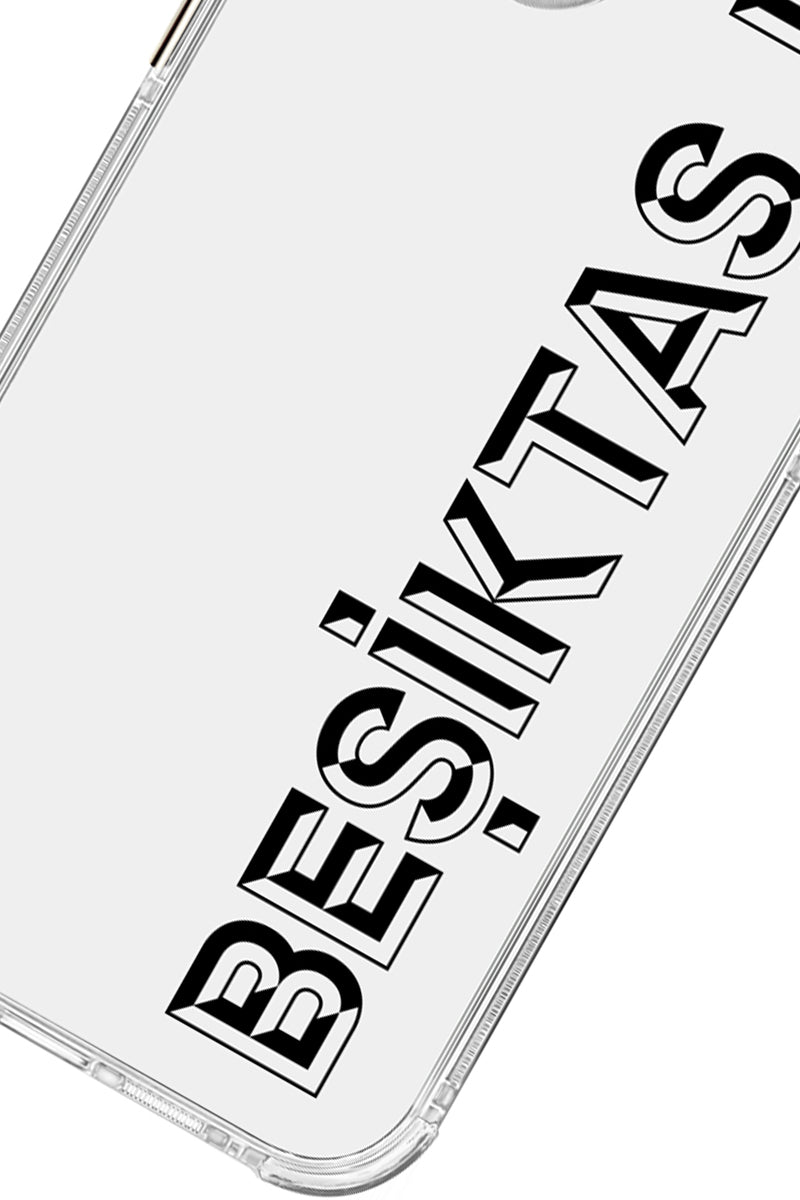 Beşiktaş JK Dikey Şeffaf Telefon Kılıfı