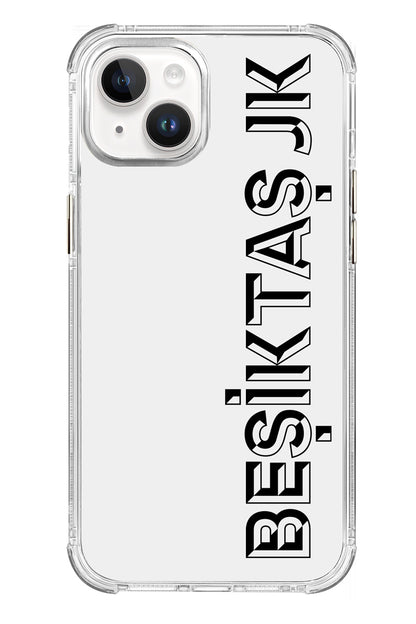 Beşiktaş JK Dikey Şeffaf Telefon Kılıfı