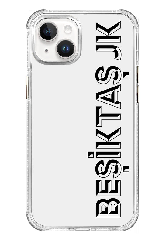 Beşiktaş JK Dikey Şeffaf Telefon Kılıfı