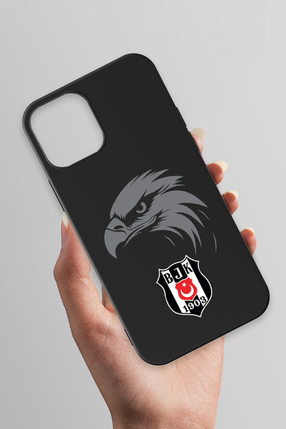 Beşiktaş Kartal Arma Siyah Silikon Telefon Kılıfı