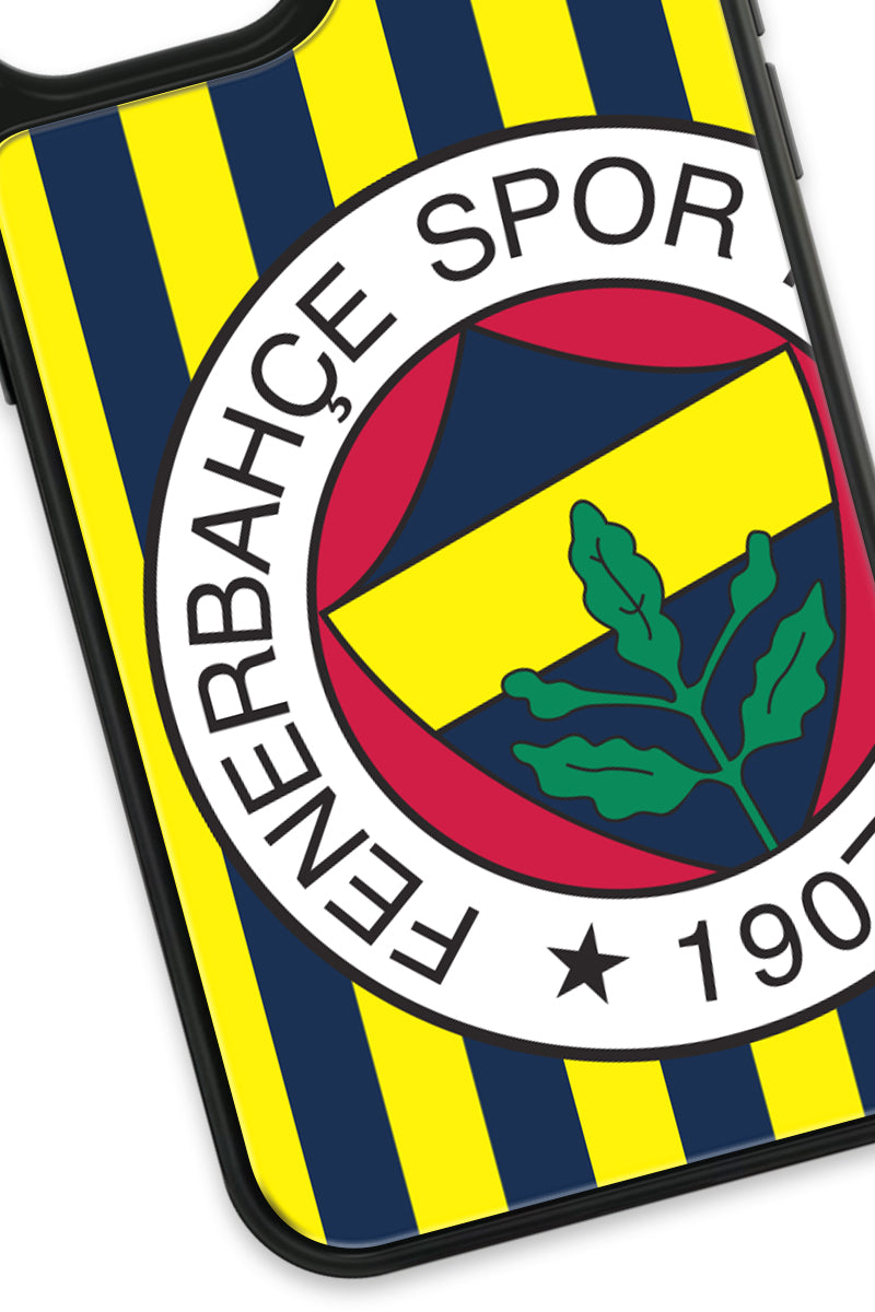 Fenerbahçe Çubuklu Büyük Arma Cam Telefon Kılıfı