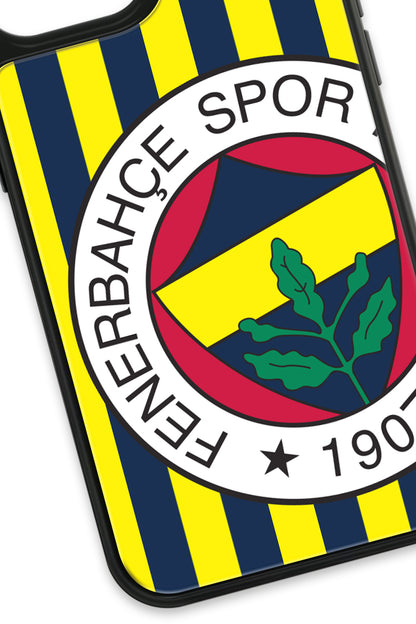 Fenerbahçe Çubuklu Büyük Arma Cam Telefon Kılıfı