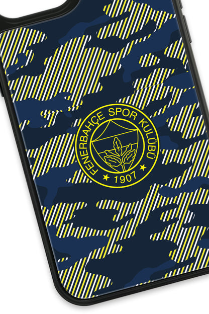 Fenerbahçe Dijital Kamuflaj Cam Telefon Kılıfı