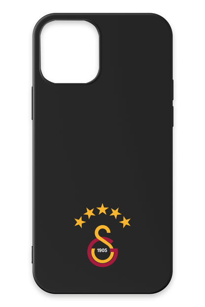 Galatasaray 5 Yıldız Arma Siyah Silikon Telefon Kılıfı