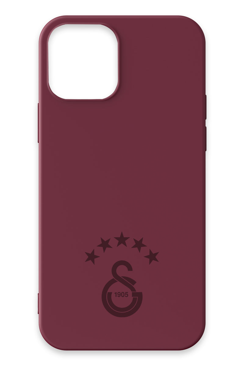 Galatasaray 5 Yıldız Bordo Silikon Telefon Kılıfı