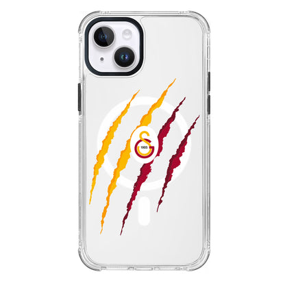 Galatasaray Aslan Pençe Magsafe Şeffaf Telefon Kılıfı