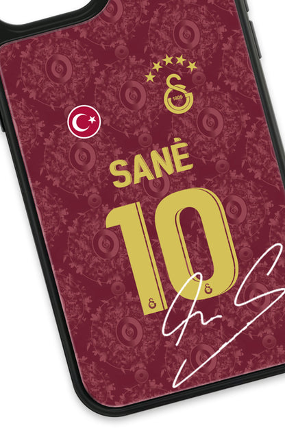 Galatasaray Leroy Sane 3. Forma İmzalı Cam Telefon Kılıfı