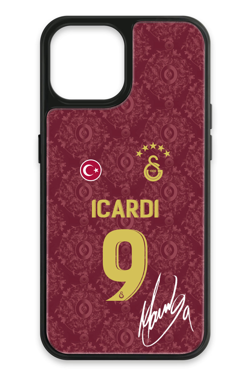 Galatasaray Mauro Icardi 3. Forma İmzalı Cam Telefon Kılıfı