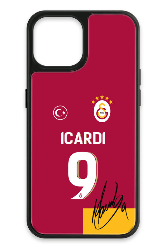 Galatasaray Mauro Icardi Parçalı Forma İmzalı Cam Telefon Kılıfı