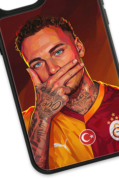Galatasaray Noa Lang Gol Sevinci Cam Telefon Kılıfı