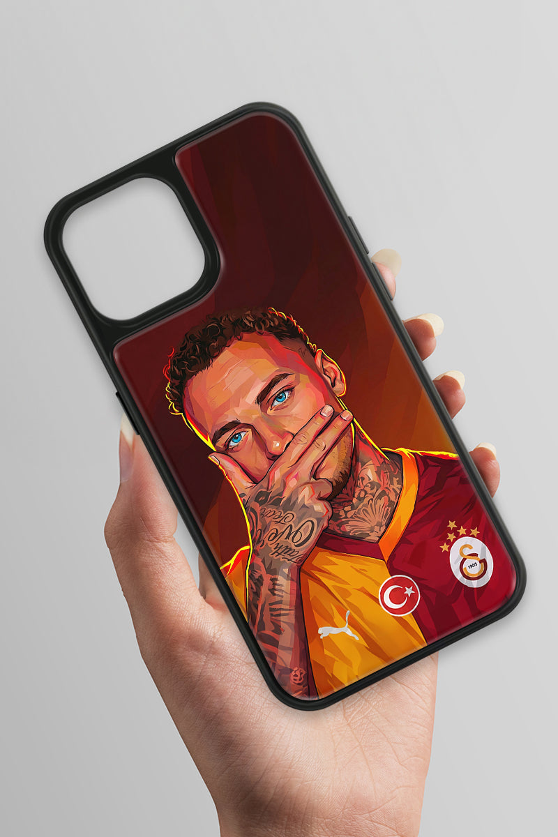 Galatasaray Noa Lang Gol Sevinci Cam Telefon Kılıfı
