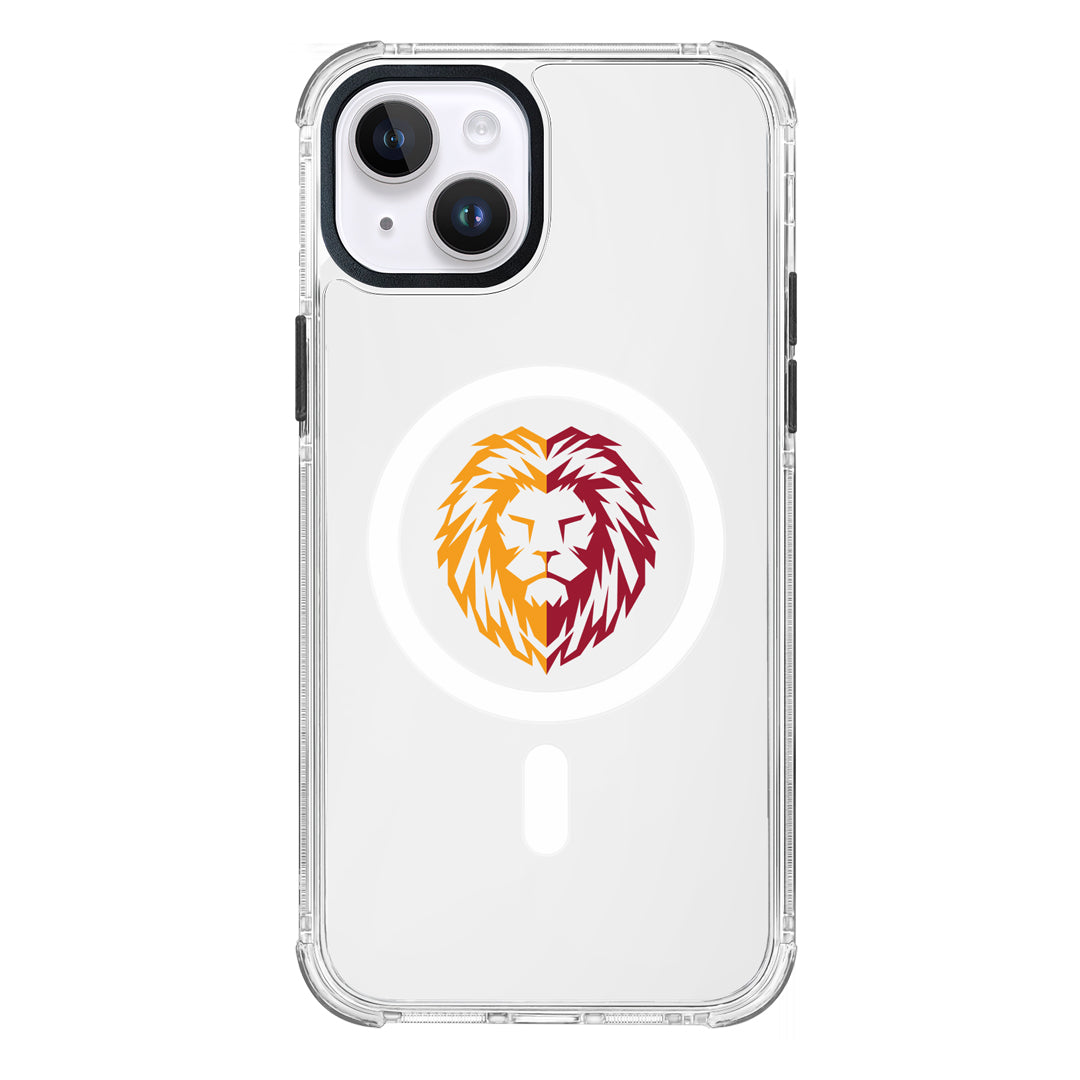 Galatasaray Parçalı Aslan Magsafe Şeffaf Telefon Kılıfı