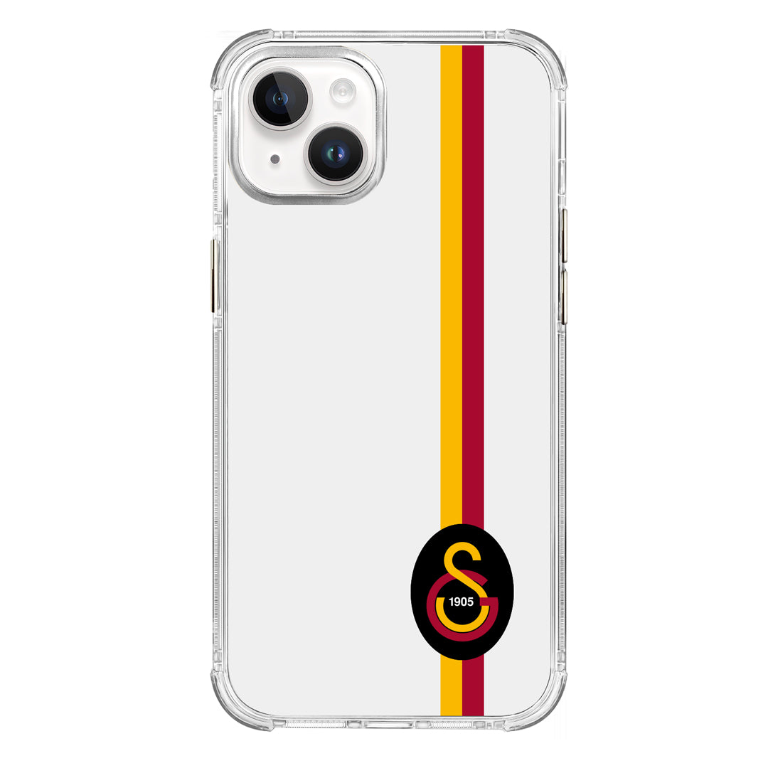 Galatasaray Parçalı Detay Siyah Arma Şeffaf Telefon Kılıfı