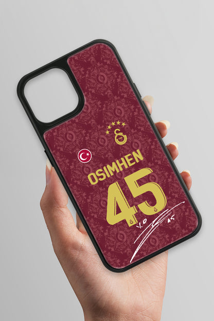 Galatasaray Victor Osimhen 3. Forma İmzalı Cam Telefon Kılıfı