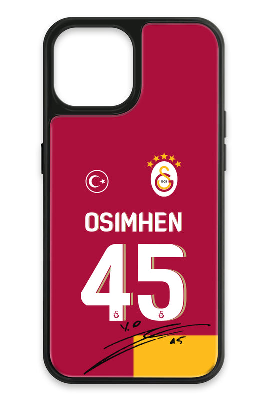 Galatasaray Victor Osimhen Parçalı Forma İmzalı Cam Telefon Kılıfı