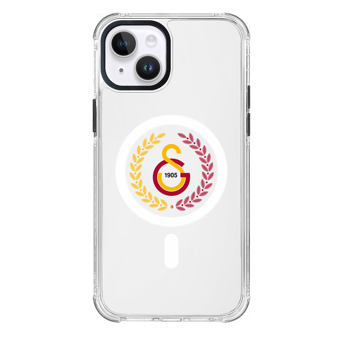 Galatasaray Yaprak Arma Magsafe Şeffaf Telefon Kılıfı