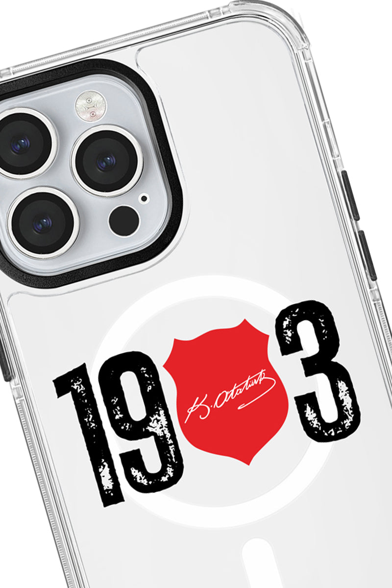 Beşiktaş ATA İmza 1903 Magsafe Şeffaf Telefon Kılıfı