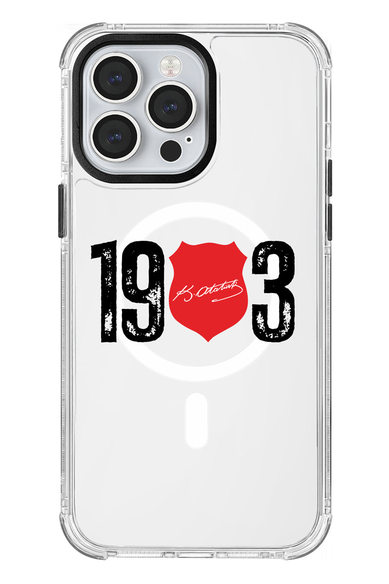 Beşiktaş ATA İmza 1903 Magsafe Şeffaf Telefon Kılıfı