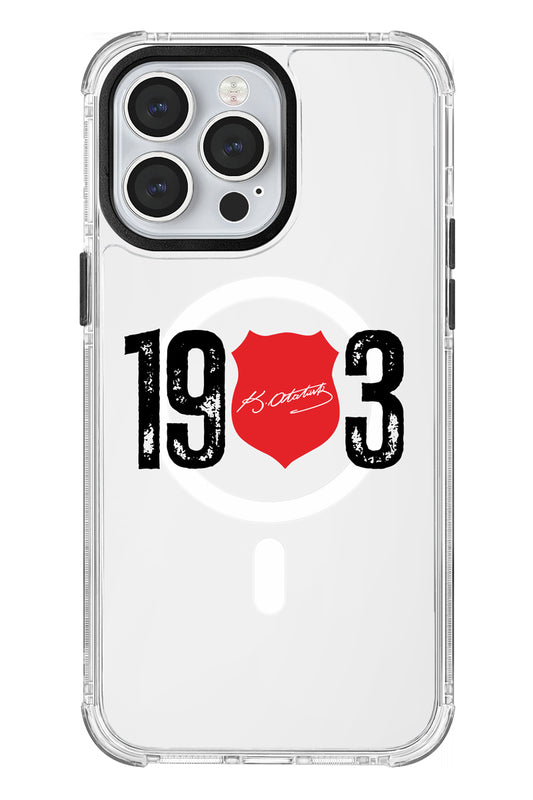 Beşiktaş ATA İmza 1903 Magsafe Şeffaf Telefon Kılıfı