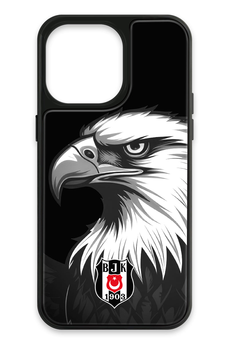 Beşiktaş Büyük Kartal Cam Telefon Kılıfı