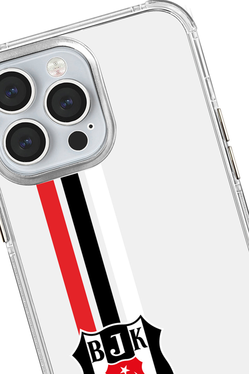 Beşiktaş Çizgi Arma Şeffaf Telefon Kılıfı