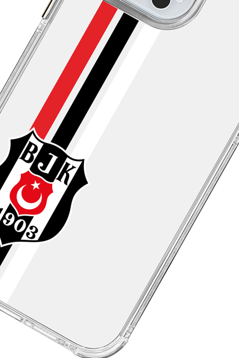 Beşiktaş Çizgi Arma Şeffaf Telefon Kılıfı
