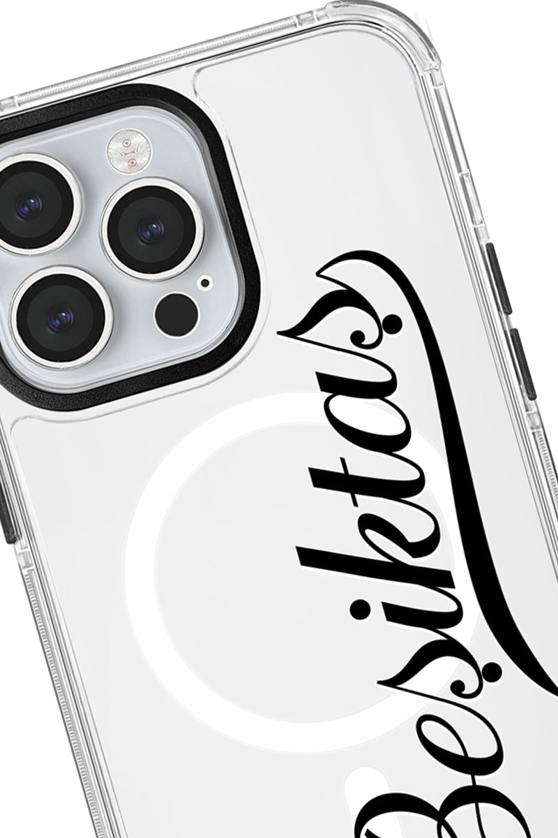 Beşiktaş El Yazı Magsafe Şeffaf Telefon Kılıfı