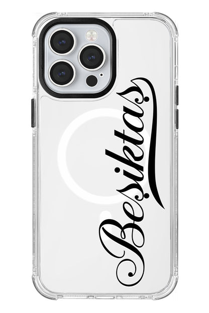Beşiktaş El Yazı Magsafe Şeffaf Telefon Kılıfı