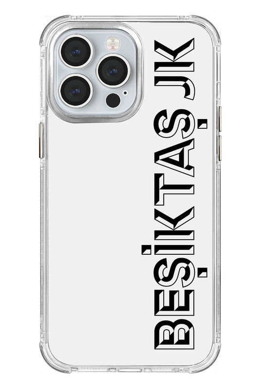 Beşiktaş JK Dikey Şeffaf Telefon Kılıfı