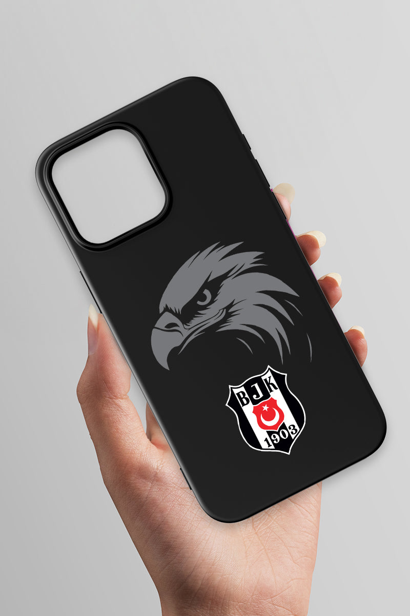 Beşiktaş Kartal Arma Siyah Silikon Telefon Kılıfı