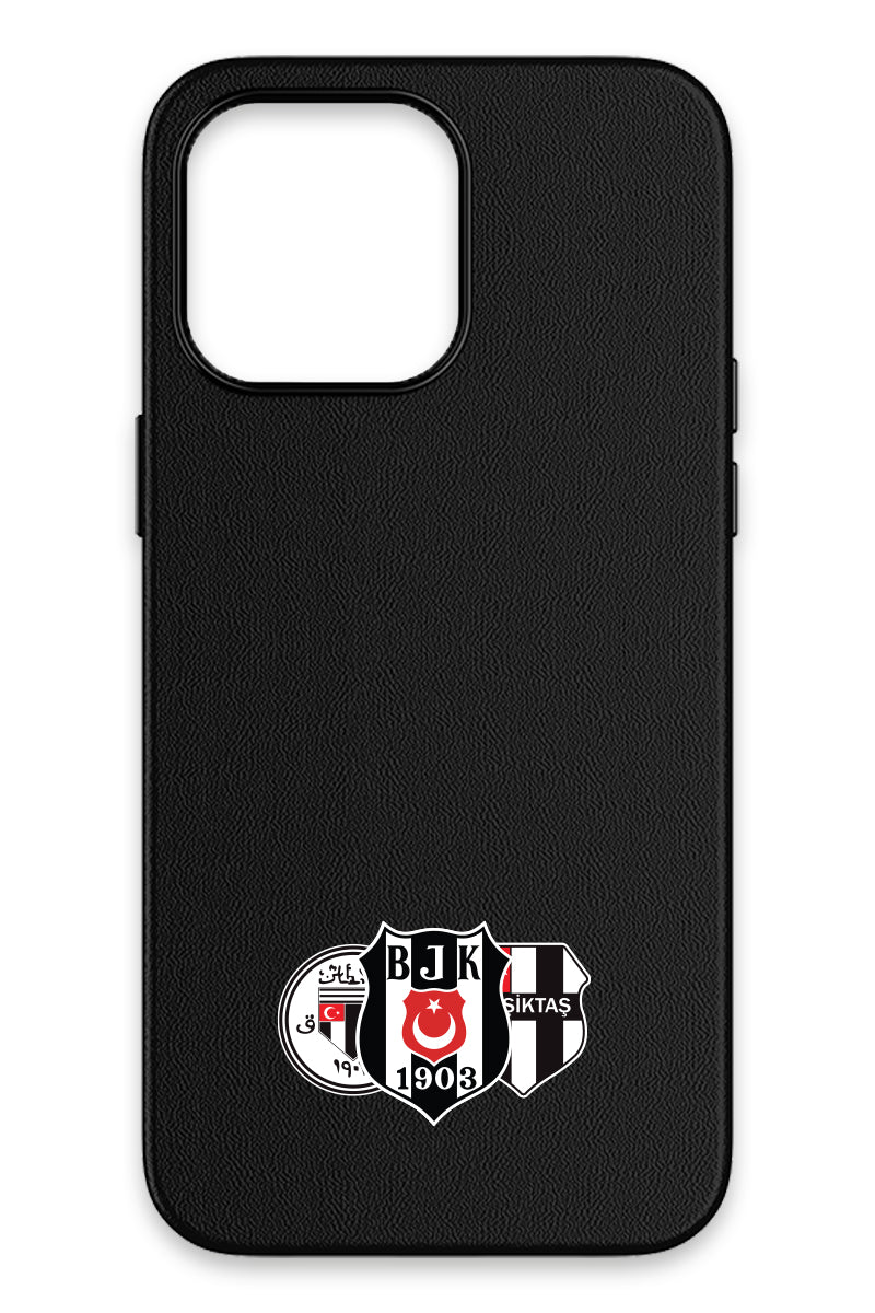 Beşiktaş Üç Arma Deri Magsafe Telefon Kılıfı