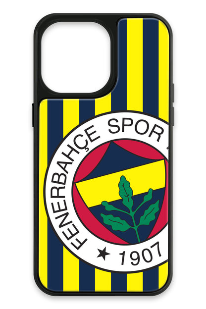Fenerbahçe Çubuklu Büyük Arma Cam Telefon Kılıfı